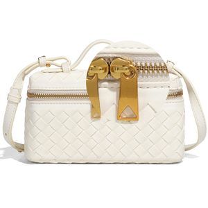 Mini Woven Crossbody Purse Square Box Bags Top-Handle Tote Handbag Shoulder :P
